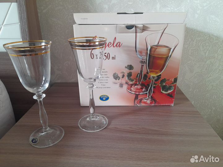 Бокалы фужеры для вина Богемия