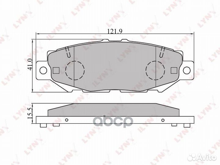 Колодки тормозные дисковые зад BD-7528
