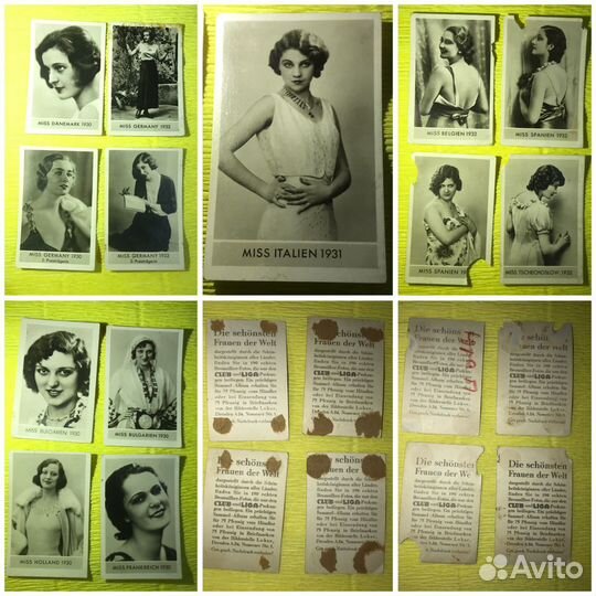 Антик фотокарточки Кинодивы. 95шт Германия 1930г