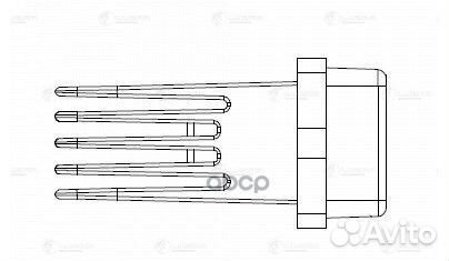 Резистор вентилятора отопителя LFR1400 luzar