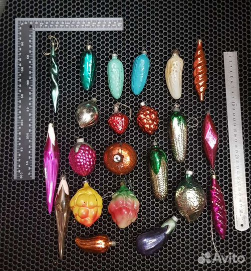 Елочные игрушки старые. Ретро, винтаж 60-е-70-е