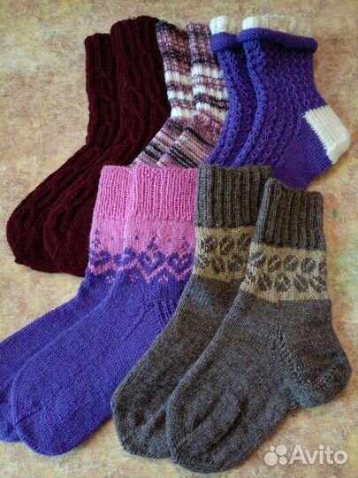 Носки вязаные ручной работы женские