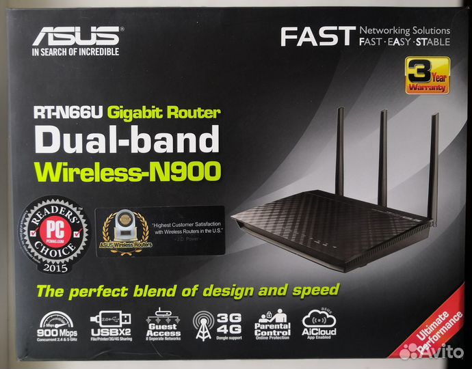 Wifi роутер asus RT-N66U