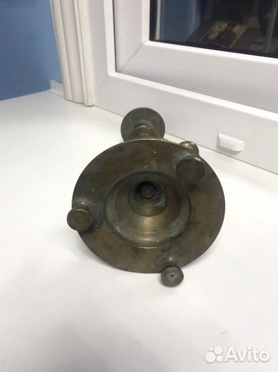 Подсвечник латунный с куполами до 1917 г, клеймо