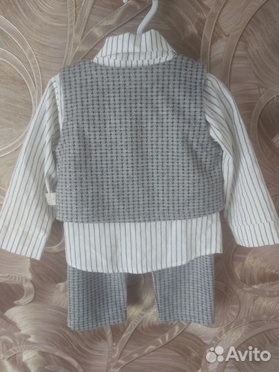 Костюм нарядный с жилеткой для мальчика