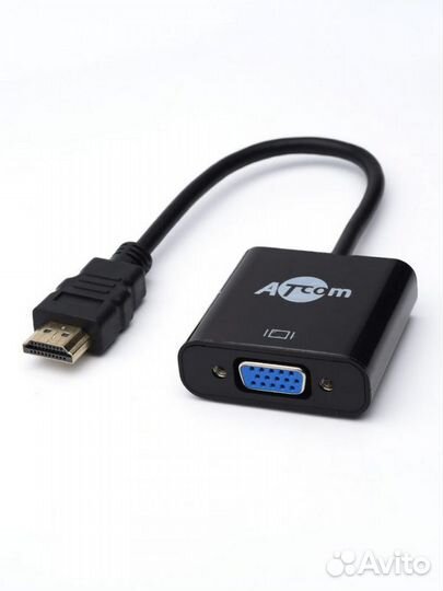 Переходник hdmi (IN) x VGA (Output) AUX Atcom AT10