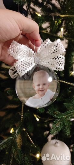 Елочный шар с фото