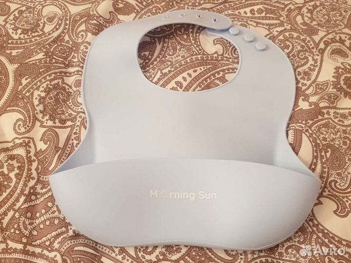 Нагрудник детский силиконовый morning sun