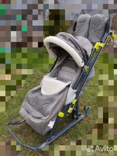 Детские санки коляска