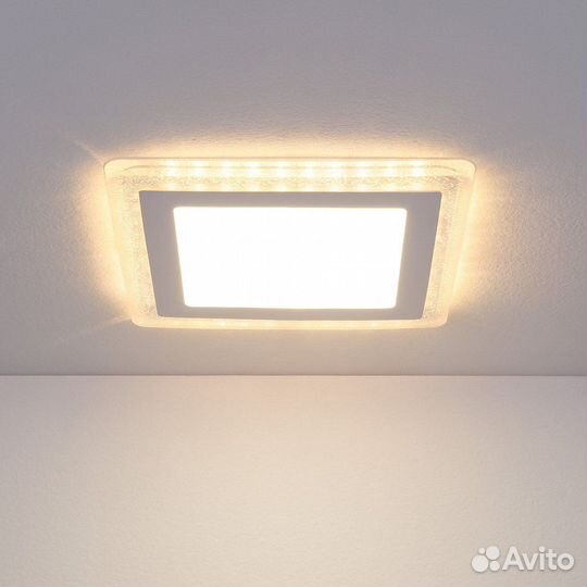 Светильник встраиваемый металлический и акриловый