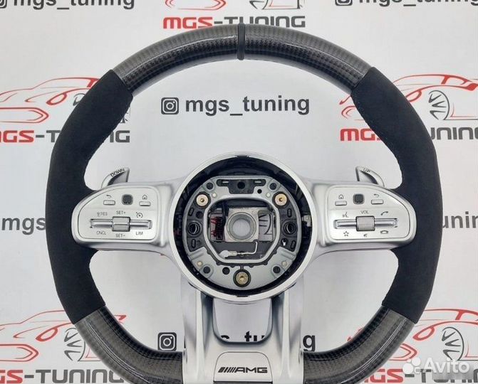 Руль GLS 63 AMG Карбон на Mercedes GLS-Class X167