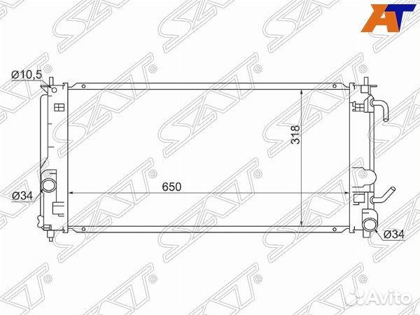 Радиатор toyota celica 99-06