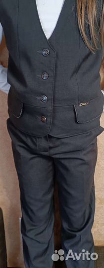 Школьная форма для девочки 140 серая olmi