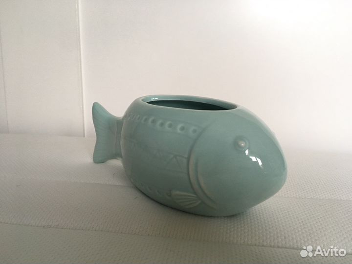 Украшение для интерьера, кашпо рыбка