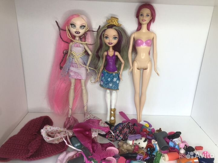 My Little Pony, monster high,barbie