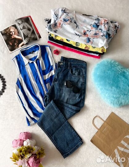 Одежда пакетом 46-48 кофты,платья,шорты