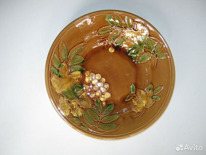 Блюдо фаянсовое Виноград СССР зик