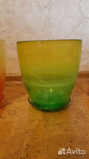 Цветочные горшки (стекло)