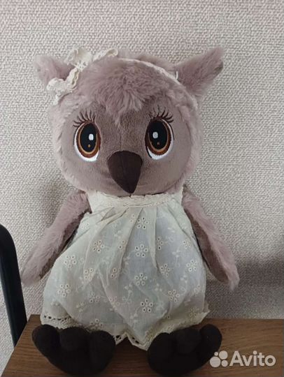 Мягкая игрушка Сова Соня нежность 25 см