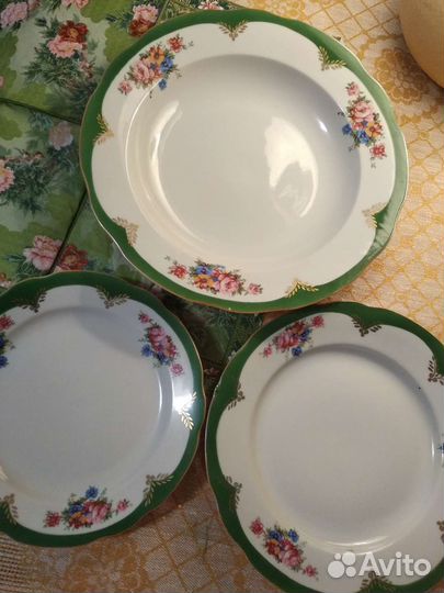 Фарфоровые тарелки СССР Дулево