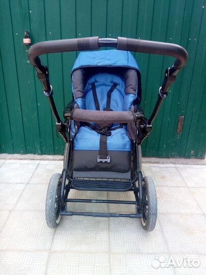 Коляска детская, 2 в 1-м (син)