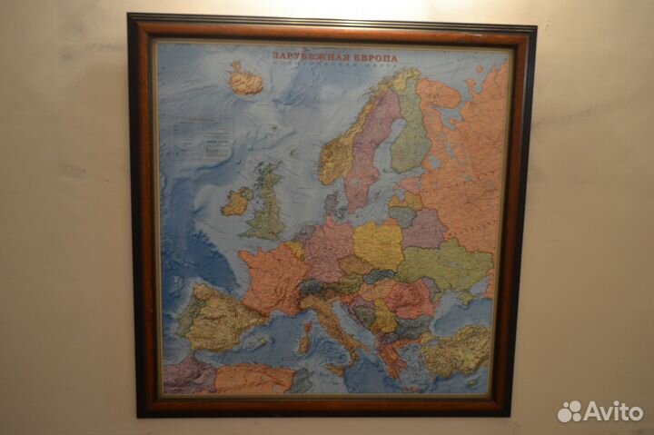 Политическая карта зарубежная европа