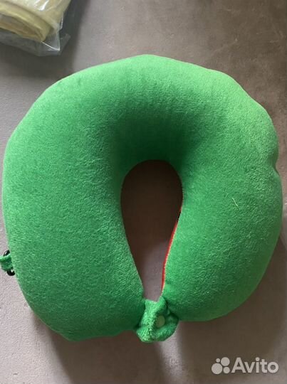 Подушка под голову арбуз с шариковым наполнителем