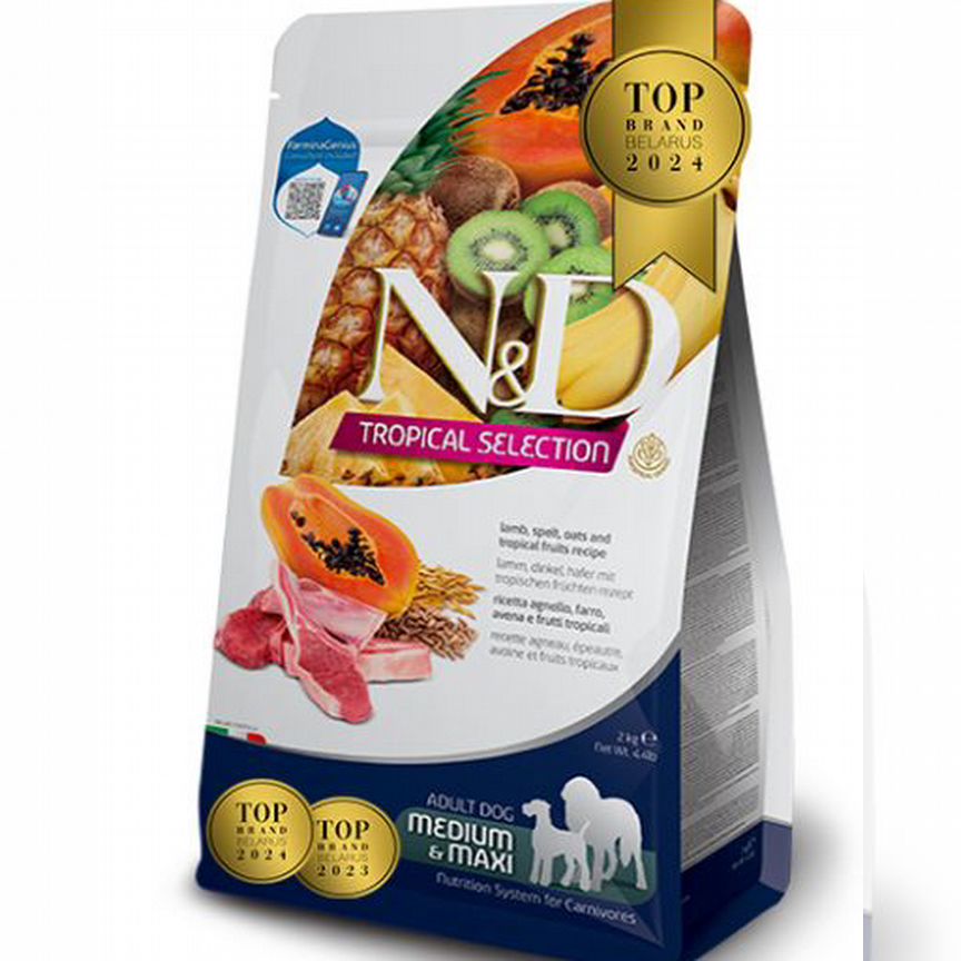 Корм для собак Farmina Tropical Med/Max 2kg