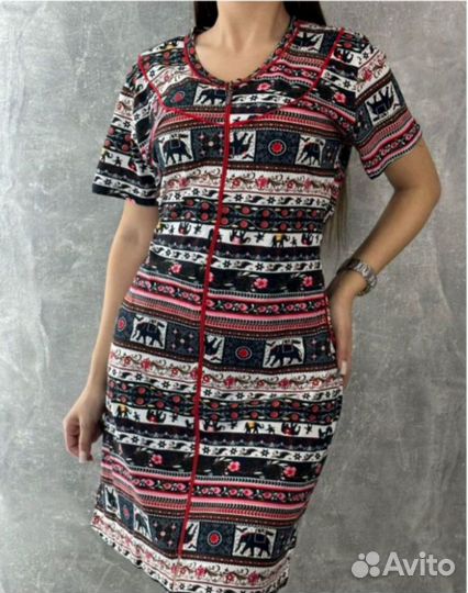 Халат женский новый на молнии