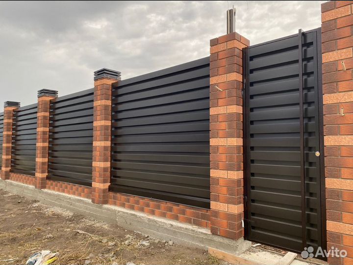 Откатные ворота, под ключ