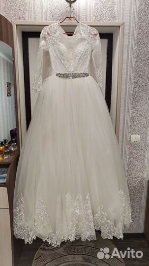 Свадебное платье 42 44 пышное