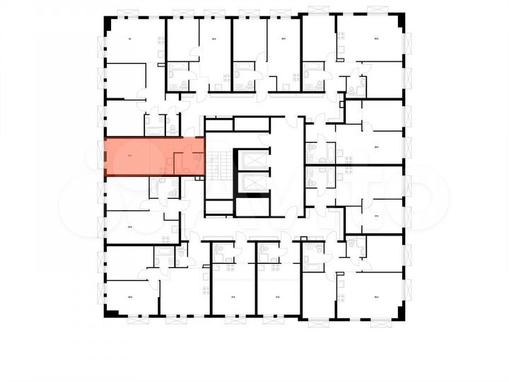 Квартира-студия, 24,7 м², 8/16 эт.