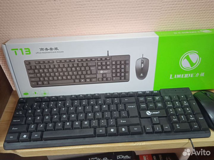 Комплект клавиатура и мышь новые