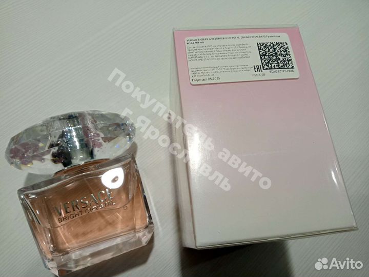Versace bright crystal 90 мл туалетная вода