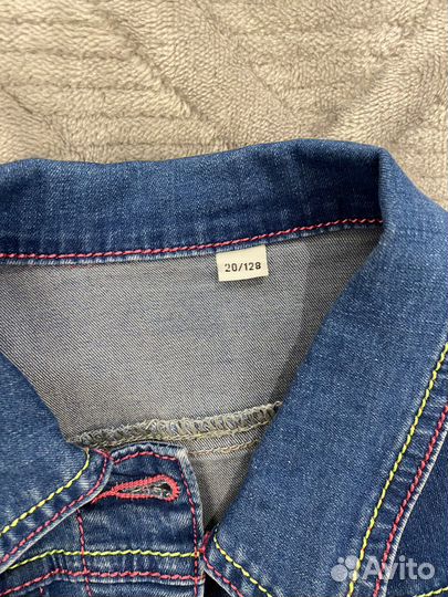 Джинсовый костюм 128 р-р