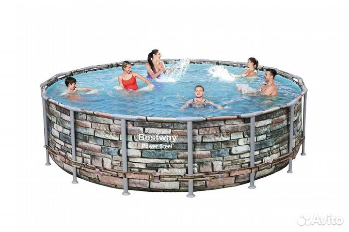 Бассейн Bestway 488 х 122см + фильтр-насос 5678л/ч