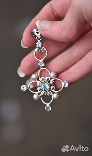 Крест кулон подвеска бохо цепочка ретро колье