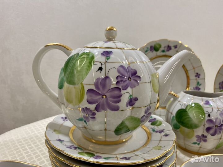 Сервиз чайный Лесная фиалка лфз СССР