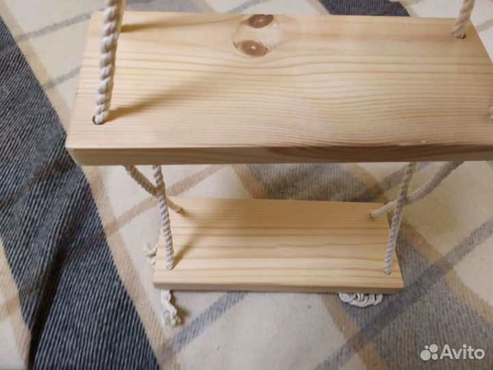 Полочка двойная массив сосны