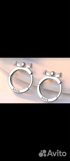 Серьги серебро