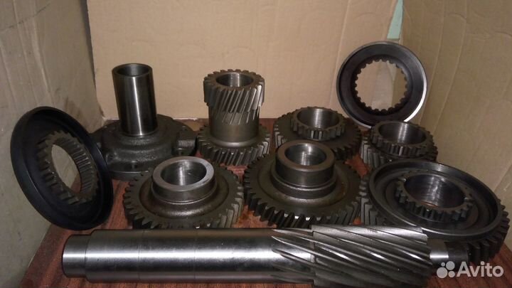 Запчасти кпп маз шестерни, вал, блок, крышка