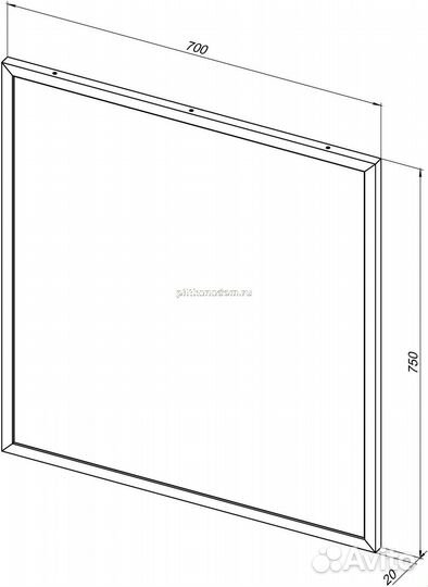 Allen Brau Priority 1.31014.03 Зеркало, латунь браш