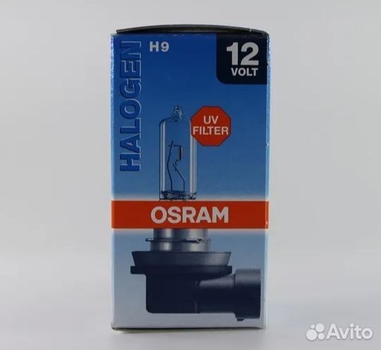 Автомобильная лампа osram H9 64213 PGJ19-5, 1 шт