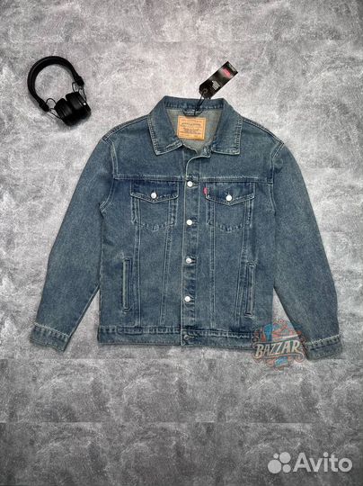Джинсовая куртка levis винтажная blue