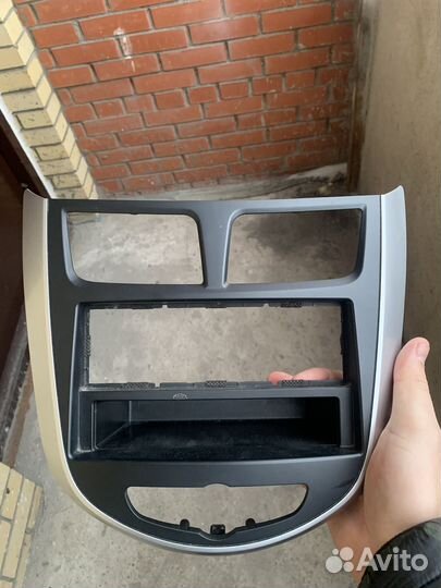 Рамка магнитолы hyundai solaris