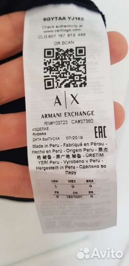 Футболка женская новая Armani Exchange оригинал