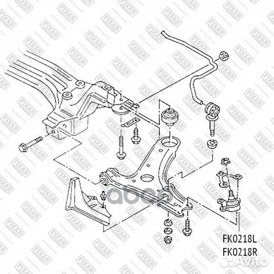 Опора шаровая передняя нижняя правая FK0218R fixar