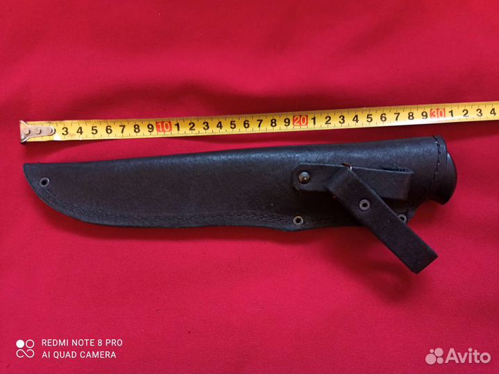 Нож из Дамасской стали, Медтех, ножны кожа, новый