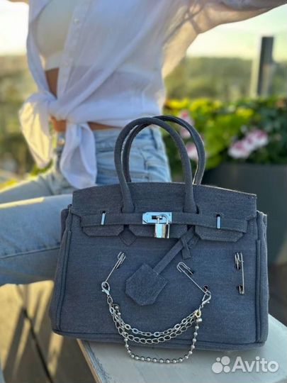 Сумка в стиле биркин