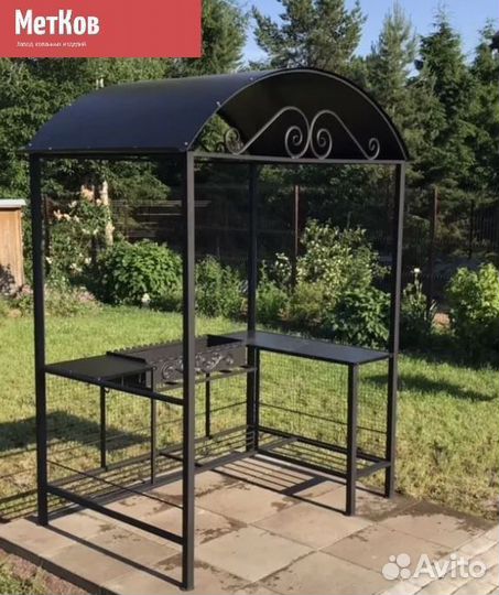 Мангал с крышей